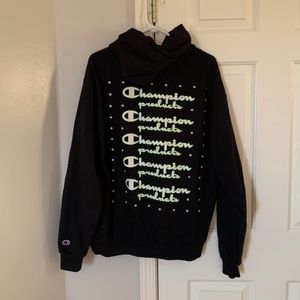 champion black hoodie